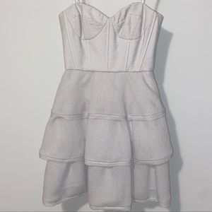 BCBG Maxazria Short Corset Tiered Dress